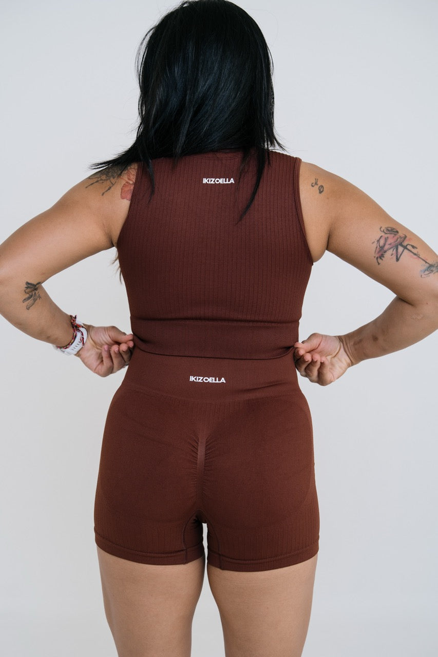 Ribbing Double Zip Top